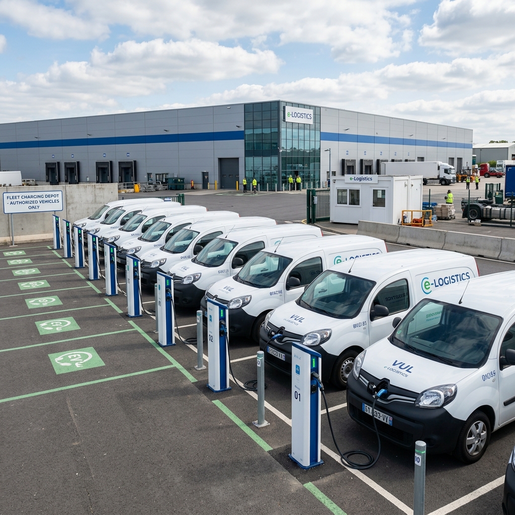 Borne de Recharge pour Flotte de Véhicules Utilitaires