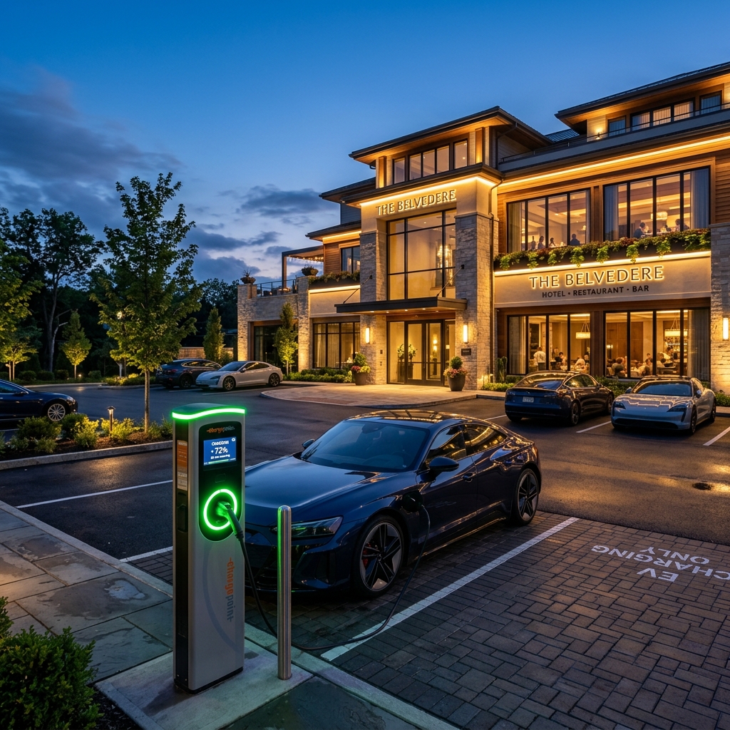 Borne de Recharge pour Hôtel et Restaurant : Attirer les Clients VE